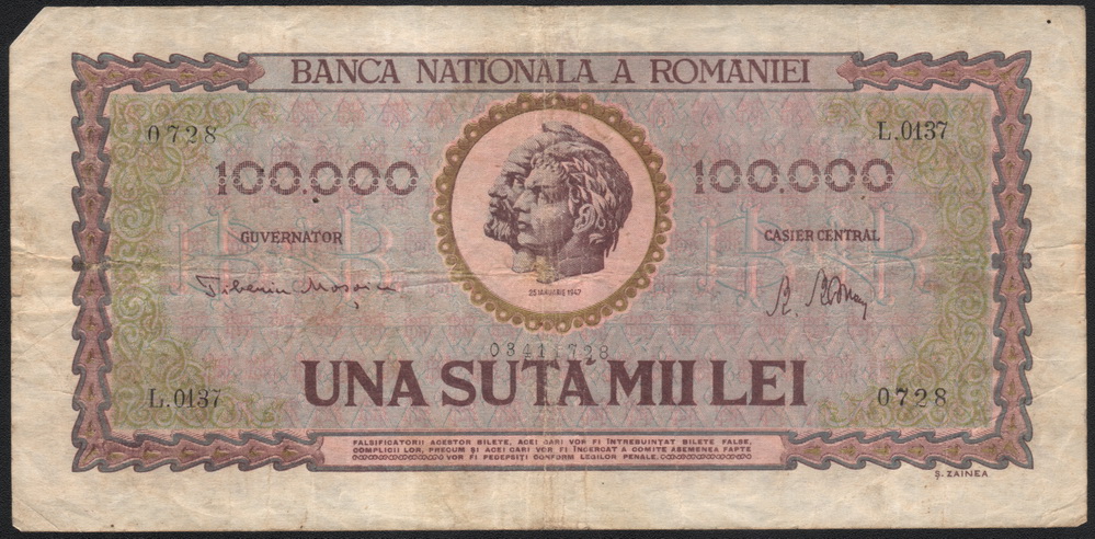  100 000  1947  VG.     59 